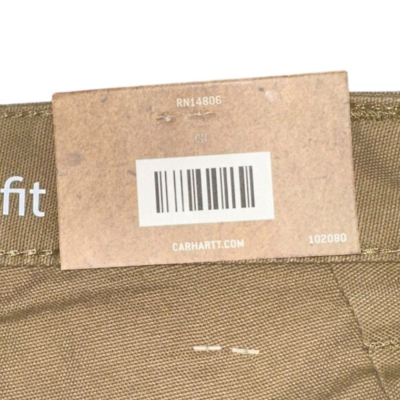 Carhartt Original Fit Straight Leg Crawford Pant‎ 16 Short Tan High Rise Cargo - Picture 7 of 9